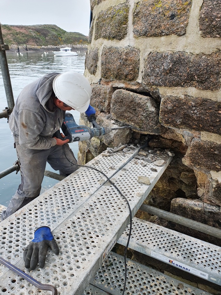novello btp genie civil landerneau brest finistere chantier reparation mole le conquet 4