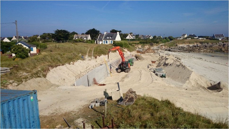 travaux sur le littoral par novello