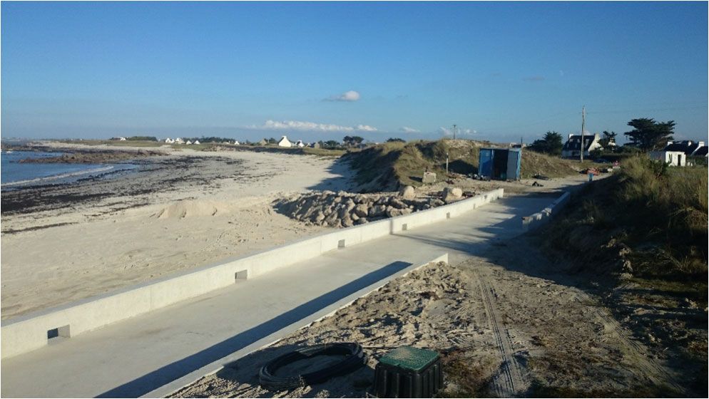 travaux sur le littoral par novello