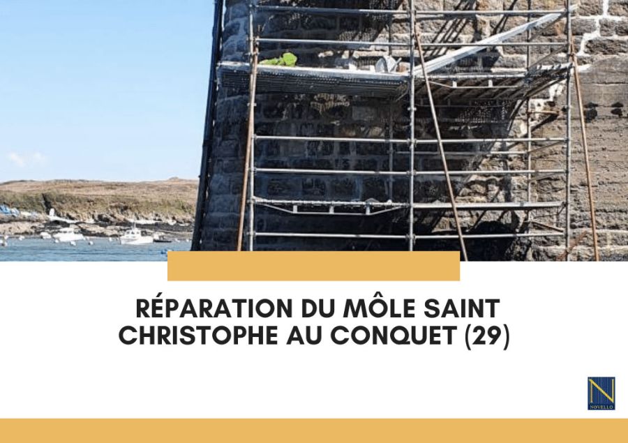reparation du mole saint christophe au conquet finistere